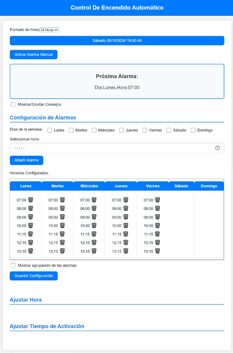 Características de Alarmatic - Sistema de Control de Timbre